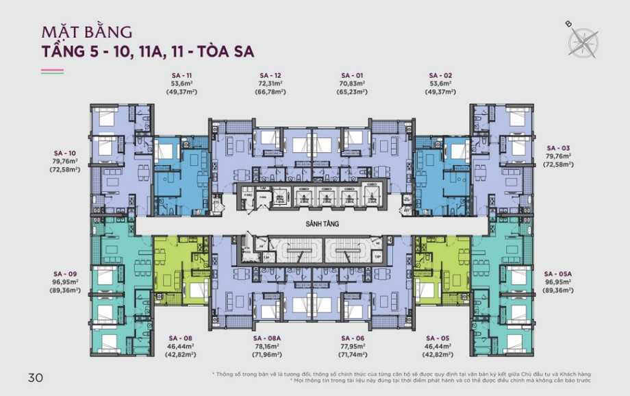 Layout căn hộ chung cư vinhomes bắc ninh