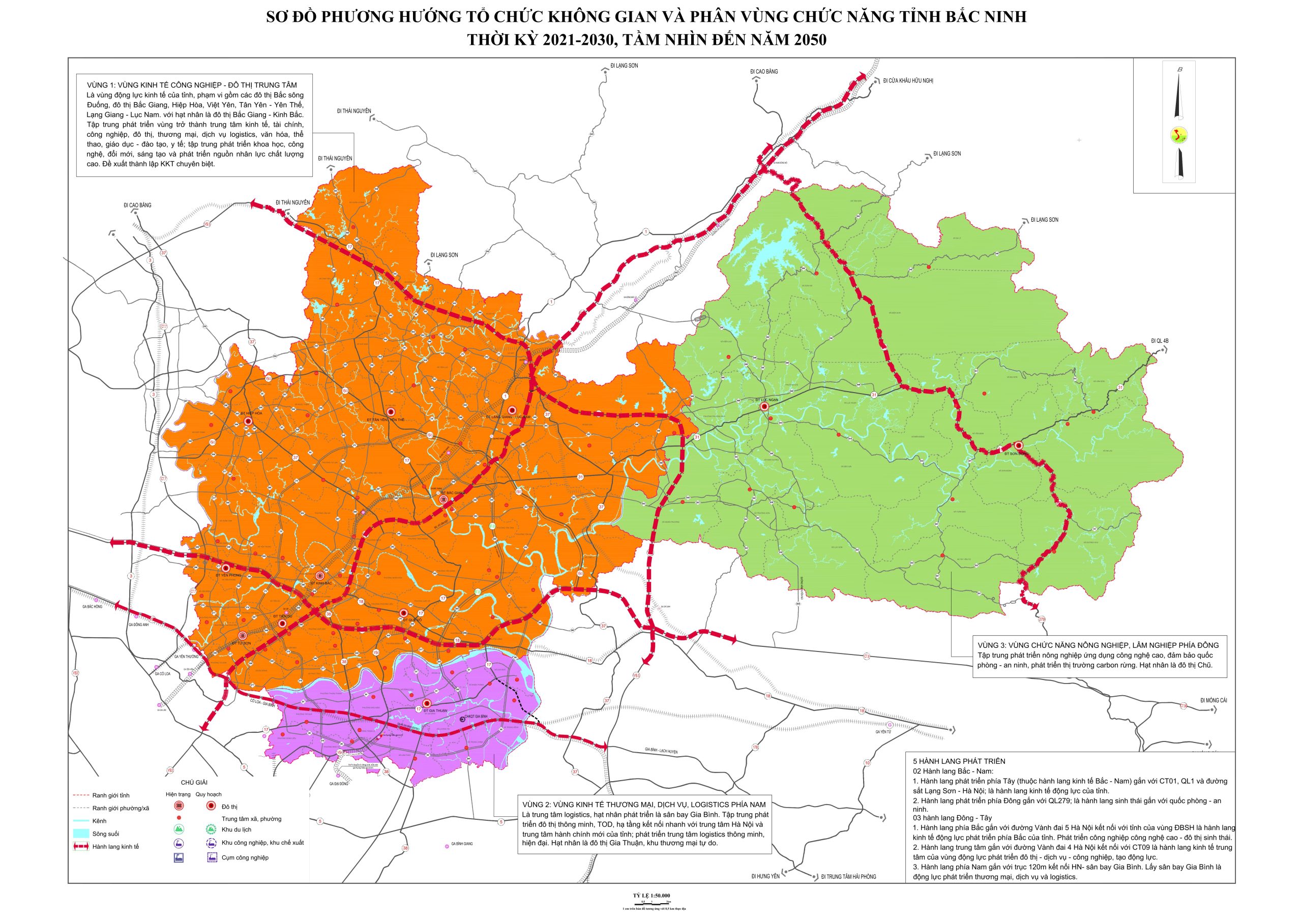BacNinh_ SodoPhuong huong to chuc khong gian va phan vung chuc nang